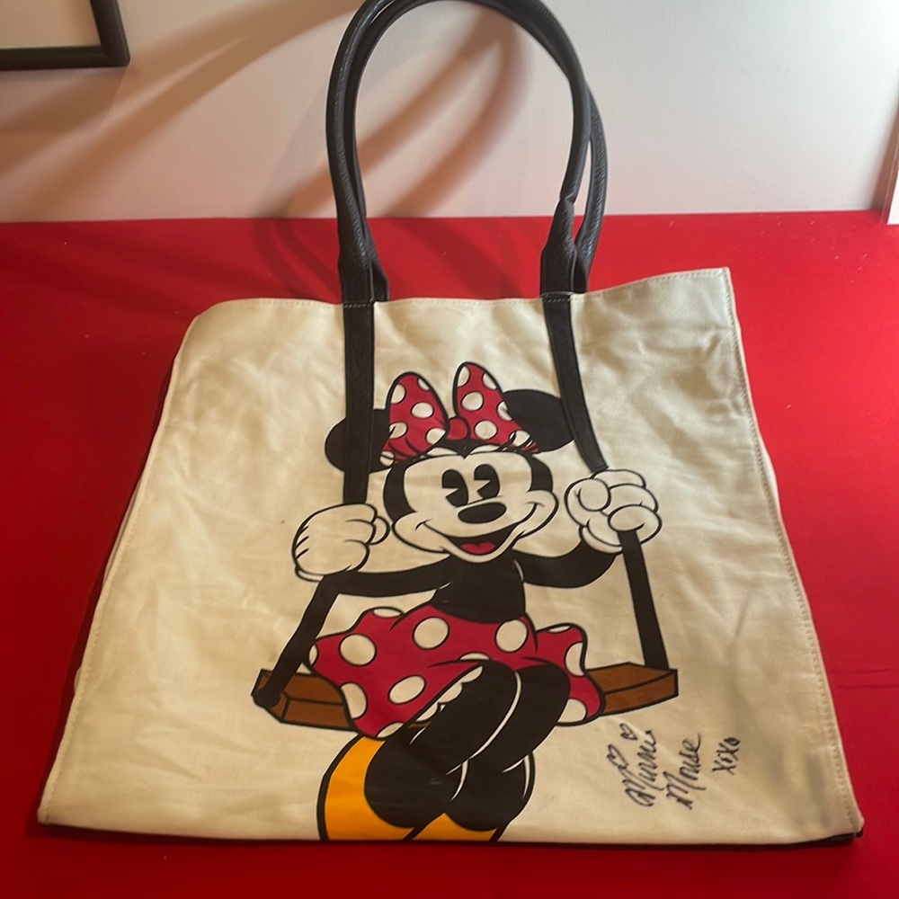 DISNEY PARK EXCLUSIVE ‘MINNIE’ CANVAS TOTE (NWOT)